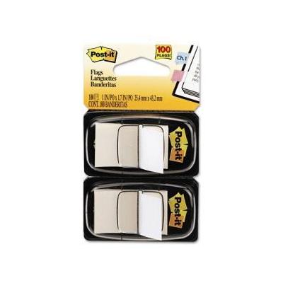 3M Post-it MMM680WE2 Flags 1", White, 2 pack, 100 total
