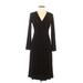 CHRIS McLaughlin Casual Dress - Midi: Black Solid Dresses - Women's Size 8