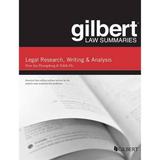 Pre-Owned Gilbert Law Summary on Legal Research Writing and Analysis (Paperback 9780314290977) by Peter Honigsberg Edith Ho