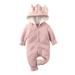 ZRBYWB Girls Romper Toddler Kids Girl Boy Cute Soild Long Sleeve Cartoon Ear Hooded Romper Jumpsuit Outfits Clothing For Kids