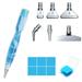 2 in 1 Nail Art Diamond Painting Glue Clay Cross Stitch Embroidery Sewing Accessories Alloy Replacement Pen Heads Resin Pen Resin Diamond Painting Pen Point Drill Pen LIGHT BLUE SET 2