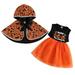 Kids Baby Girls 2Pcs Halloween Outfits Sleeveless Tulle Dress with Hooded Cloak Set Cosplay Clothes