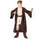 SINSEN Jedi Costume for Children Obi Wan Kenobi Costume Children's Hooded Robes Outfit with Belt Complete Set Halloween Cosplay Costume