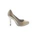 Jessica Simpson Heels: Gold Brocade Shoes - Women's Size 6 1/2