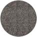 Brown 48 x 48 x 0.47 in Indoor Area Rug - Latitude Run® Dalmacio Tufted Black Area Rug Viscose/Wool | 48 H x 48 W x 0.47 D in | Wayfair