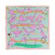 Women's Pink / Purple Frida X Lost Pattern "House Of Frida" Silk Bandana Scarf - Pink One Size Lost Pattern Nyc