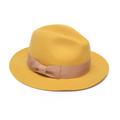 Women's Yellow / Orange Mustard Yellow Felt Fedora Small Justine Hats