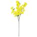 Set of 3 Yellow Artificial Spring Cherry Blossom Flower Stem Spray 40in - 40" L x 10" W x 5" DP