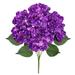 Set of 2 Deluxe Lavender Purple Artifical Hydrangea Flower Stem Bush Bouquet 20in - Lavender Purple - 20" L x 12" W x 12" DP