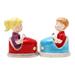 Amusement Park Bumper Cars Magnetic Salt and Pepper Shaker Set - Multi