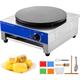 220V 3KW Machine a Crepe Commerciale Crepiere Electrique Pour Crepes, Omelette, et Pains Plats