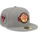 "Men's New Era Gray Houston Rockets Color Pack 59FIFTY Fitted Hat"