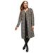 Plus Size Women's 2-Piece Ponte Jacket Dress by Jessica London in Soft Camel Graphic Houndstooth (Size 22 W) Suit