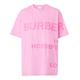 Burberry Carrick Logo-Print Cotton-Jersey T-shirt Pink