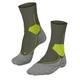 Men's Falke Stabilizing Cool Socks - Grey/Green - Size 42 - Socks