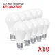 10pcs 110V LED Bulb Lamps E26 E27 E14 120V 3W 6W 9W 12W 15W 18W 20W Lampada Bombilla Table Light