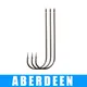 1pack 5-9pcs ABERDEEN Fishing Hook With Ring 4/0-10# High Carbon Steel Barbed Fishhook Jig Hook Carp