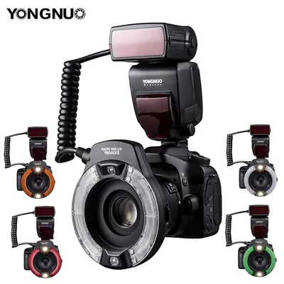Yongnuo YN14EX II TTL Macro Ring Flash Speedlite Led Light for Canon Sony Camera Oral Cavity Teeth Ornaments Close-up Shooting