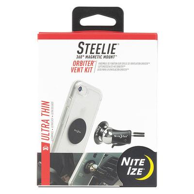 NITE IZE STOVK-01-R8 Cell Phone Car Mount Kit,Black/Silver
