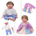 50-55cm wieder geborene Baby puppe Kleidung Kleid 22 Zoll Puppe Kleidung Kleid Rock Spielzeug Outfit