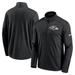 Men's Nike Black Baltimore Ravens Logo Pacer Performance Half-Zip Jacket