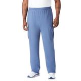 Men's Big & Tall Thermal-Lined Cargo Pants by KingSize in Heather Slate Blue (Size 2XL)