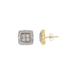 Women's Gold Over Sterling Silver Diamond Accent Earrings by Haus of Brilliance in Yellow White Rose Gold