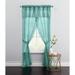 Wide Width BH Studio Sheer Voile 5-Pc. One-Rod Curtain Set by BH Studio in Seaglass (Size 96" W 63" L) Window Curtain