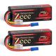 Zeee Premium Series 4S Lipo Battery 14.8V 120C 4000mAh LCG HARD Case Battery with EC5 Connector for RC Plane Quadcopter RC Airplane RC Helicopter RC Car Truck Boat(2 Pack)