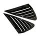 Car Car Rear Window Blinds Side Louvers Vent Decorative Parts For F&ord For Focus MK2 2005-2013 Hatchback 4 Door fwefg (Color : Glossy black)