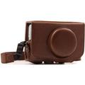 MegaGear Ever Ready Leather Camera Case for Canon PowerShot SX730 HS/SX740 HS (Dark MG1174
