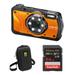 Ricoh WG-6 Digital Camera with Accessories Kit (Orange) 03853