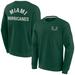 Unisex Fanatics Signature Green Miami Hurricanes Super Soft Pullover Crew Sweatshirt