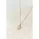 Oval Opal Necklace, Gemstone 18K Gold Charm Pendant Necklace Gift, Bezel, October Birthstone
