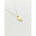 Dainty Opal Heart Necklace, 14Kt Gold Opal, Birthstone, Necklace, Gemstone Delicate Jewelry