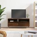 vidaXL TV Cabinet Brown Oak 100x34.5x44.5 cm Engineered Wood