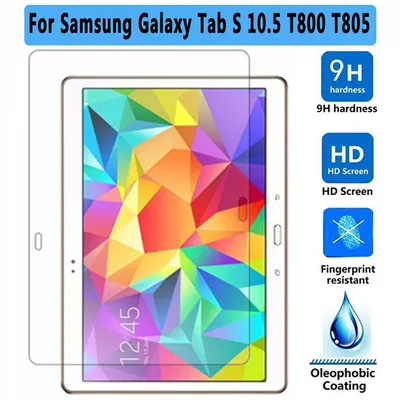 Tempered Glass For Samsung Galaxy Tab S 10.5 T800 Tablet Glass for Samsung Tab S SM-T805 Screen