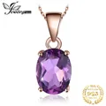 JewelryPalace Rose Gold Yellow Gold Plated Natural Amethyst Citrine Garnet Topaz 925 Sterling Silver