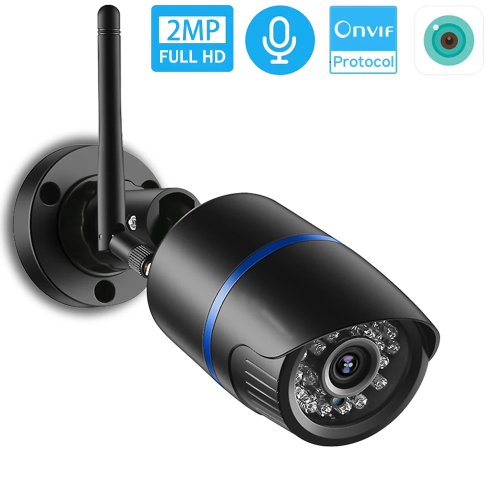 Hamrolte hd 1080p wifi kamera kugel wasserdicht im freien ip kamera nachtsicht audio aufzeichnung e-mail alarm rtsp xmeye wolke icsee Image
