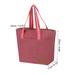 Insulated Lunch Bag, Cotton Linen Lunch Tote Bag, 9.84"x4.33"x12.6", Pink