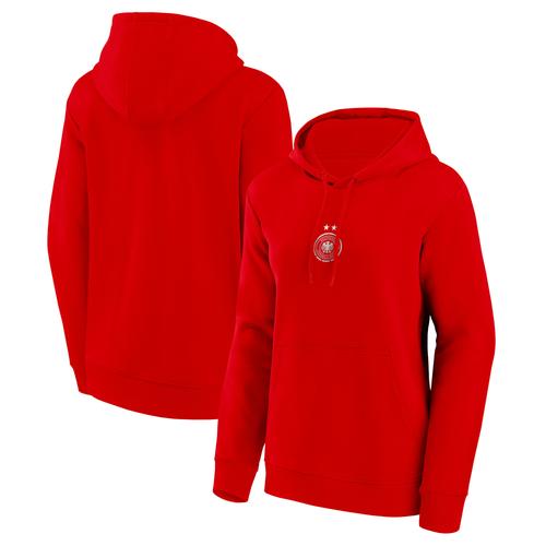 DFB Frauen Small Mono Logo Grafik Hoodie - Rot - Frauen