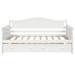 White Sturdy & Durable High-quality Pine Solid Twin Daybed with Trundle Bed, Sofa Bed for Bedroom Living Room