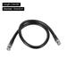 2Pcs BNC Male to BNC Male Coaxial Cable RG8 10mm Low Loss for Cameras - Black