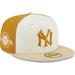 Men's New Era Cream/Gold York Yankees Chrome Anniversary 59FIFTY Fitted Hat