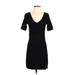 Theory Casual Dress - Mini: Black Solid Dresses - Women's Size Small