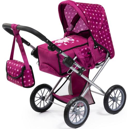 „Kombi-Puppenwagen BAYER „“City Star, bordeaux““ Puppenwagen rot (bordeaux) Kinder Puppenwagen -trage“