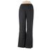 Escada Wool Pants - Low Rise Flared Leg Boot Cut: Black Bottoms - Women's Size 34