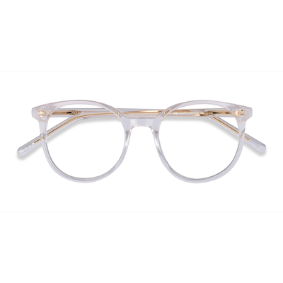 Female s round Clear Acetate Prescription eyeglasses - Eyebuydirect s Noun