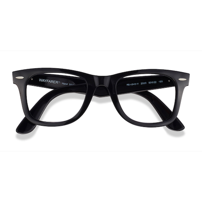 Unisex s wayfarer,square,wayfarer Black Plastic Prescription eyeglasses - Eyebuydirect s Ray-Ban RB4340V