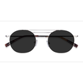 Unisex s aviator Silver Metal Prescription sunglasses - Eyebuydirect s Lito